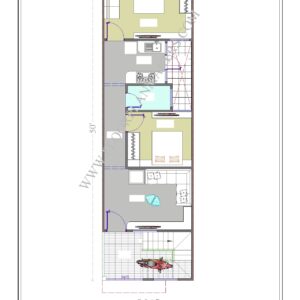 15x50 Ground Floor Plan