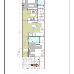 15x50 Ground Floor Plan
