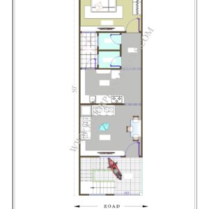 15x50 Ground Floor Plan