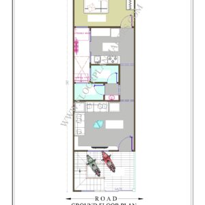 15x50 Ground Floor Plan