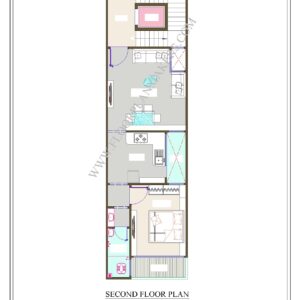 15x50 Second Floor Plan