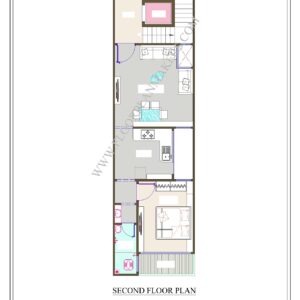 15x50 Second Floor Plan