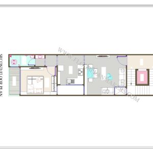 15x50 Second Floor Plan