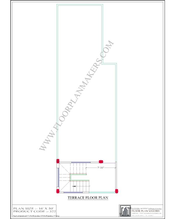 16x50 Terrace Floor Plan
