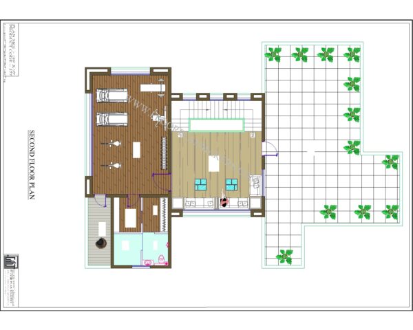 18'6x95 Second Floor Plan