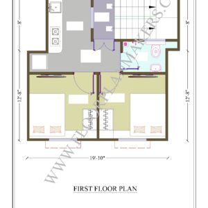 19'10''x20'8'' First Floor Plan