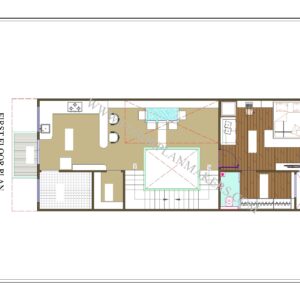 19'3x53 First Floor Plan