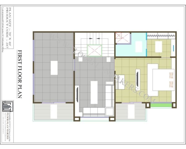 20x40 First Floor Plan