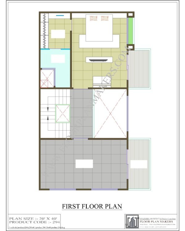 20x40 First Floor Plan