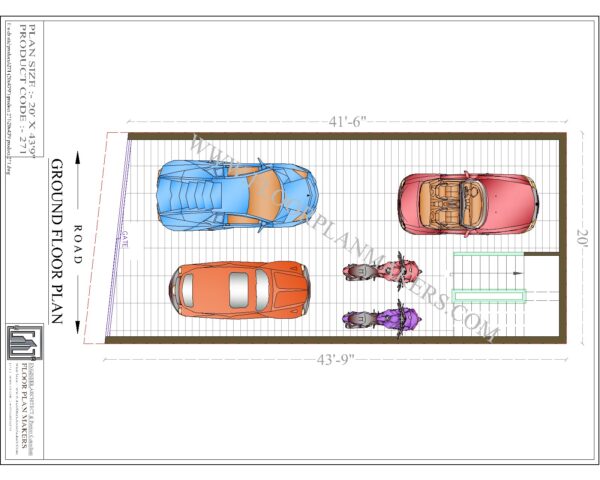 20x43'9 Ground Floor Plan