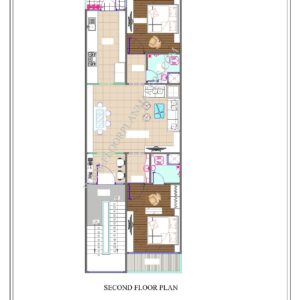 20x60 Second Floor Plan