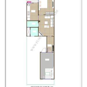 20x64 Second Floor Plan
