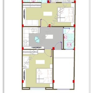 21’4"x38’10" Second Floor Plan