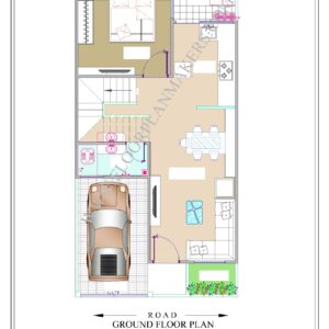 21x40 Ground Floor Plan