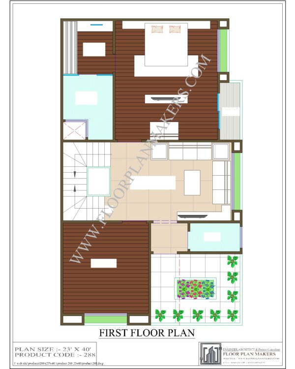 23x40 First Floor Plan