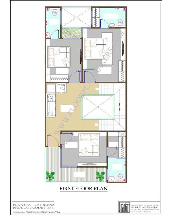 23x49'6" First Floor Plan