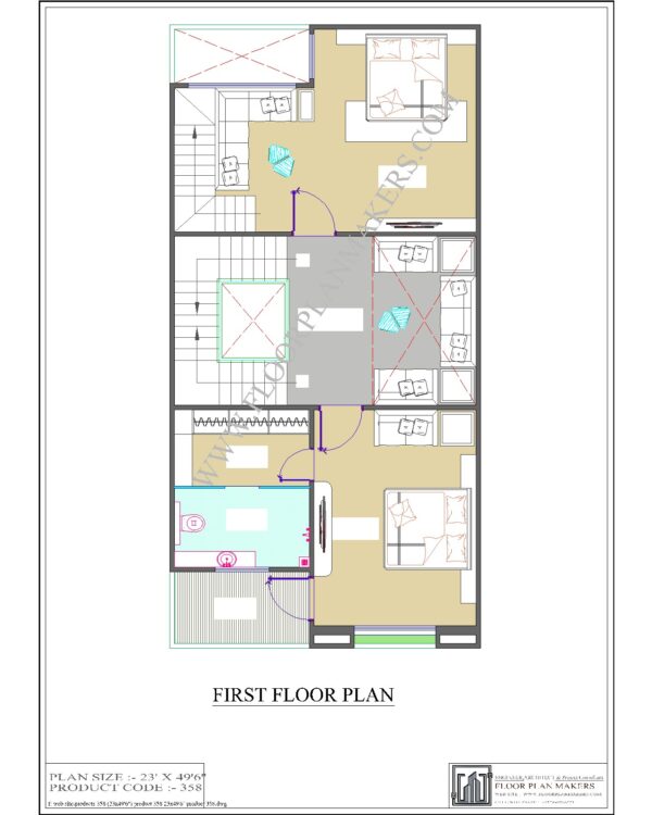 23x49'6" First Floor Plan