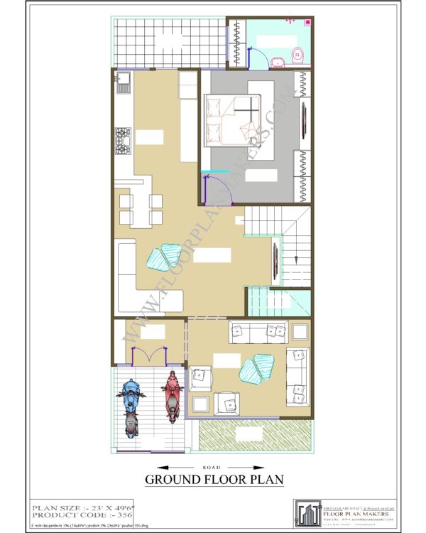 23x49'6" Ground Floor Plan