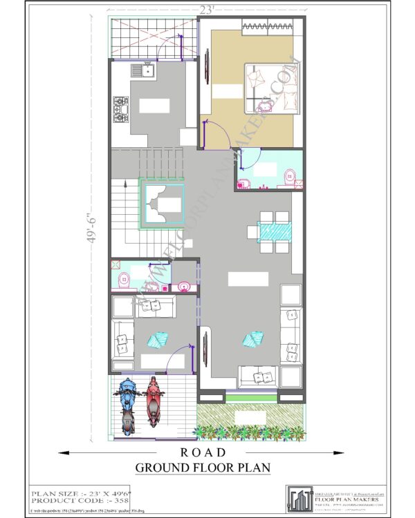 23x49'6" Ground Floor Plan