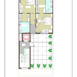 25x60 Second Floor Plan