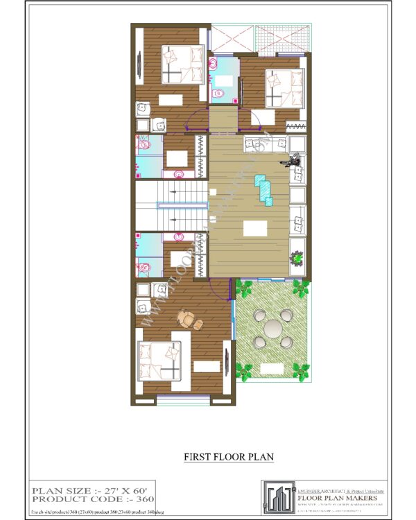 27x60 First Floor Plan