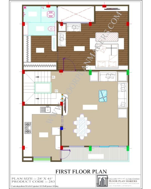 28X41 First Floor Plan