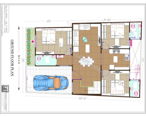 28x49 First Floor Plan