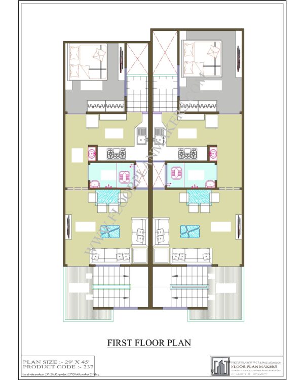 29x45 First Floor Plan