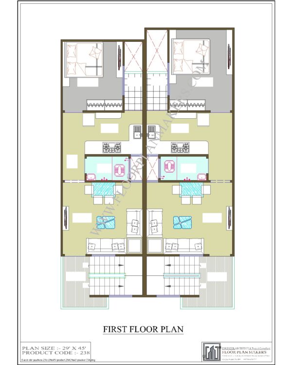 29x45 First Floor Plan