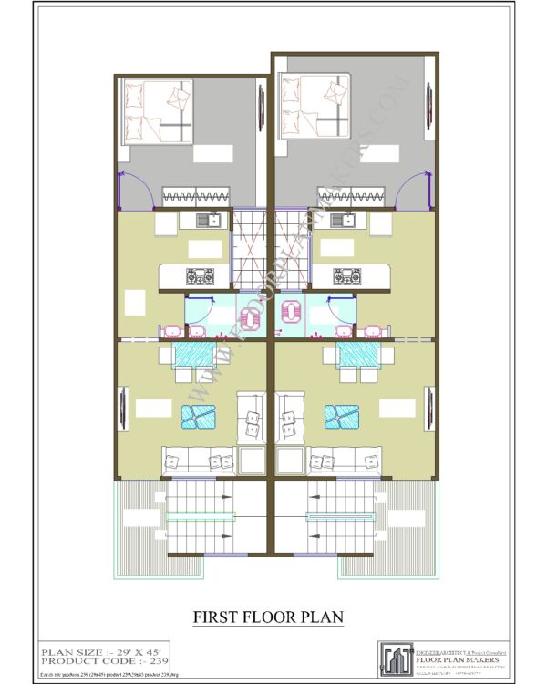 29x45 First Floor Plan