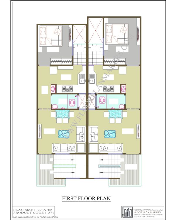 29x45 First Floor Plan