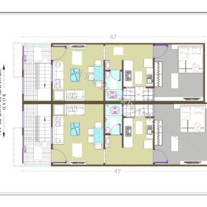 29x45 Ground Floor Plan