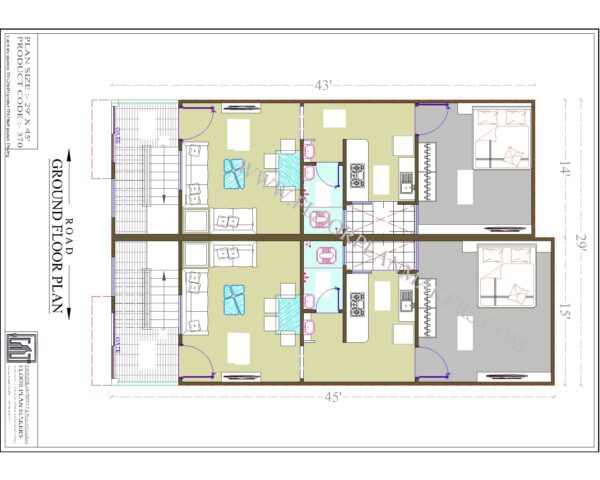 29x45 Ground Floor Plan