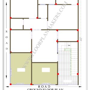 30X40 Ground Floor Plan
