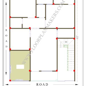 30X40 Ground Floor Plan