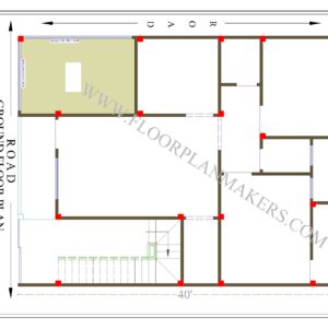 30X40 Ground Floor Plan