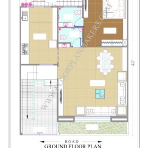 30X40 Ground Floor Plan