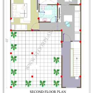 30X40 Second Floor Plan