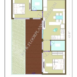 30x43'8" Ground Floor Plan