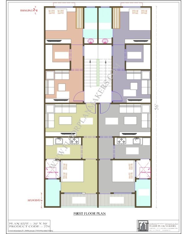 30x50 First Floor Plan