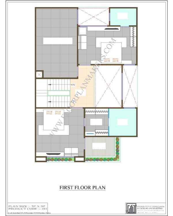 30x50 First Floor Plan