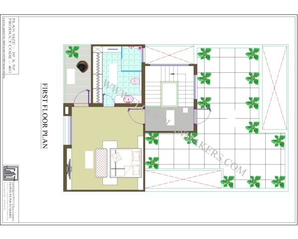 30x50 First Floor Plan