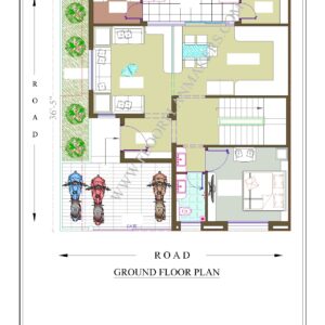 34'3x"36'5" Ground Floor Plan