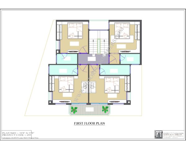34x37 Terrace Floor Plan