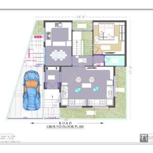 34x37 Ground Floor Plan
