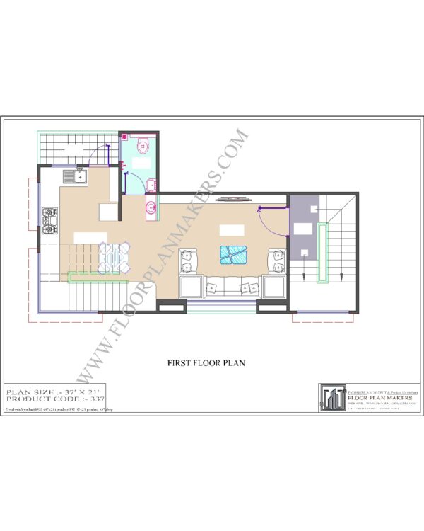 37x21 First Floor Plan