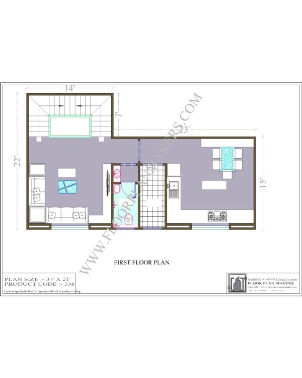 37x21 First Floor Plan