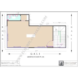 37x21 Ground Floor Plan