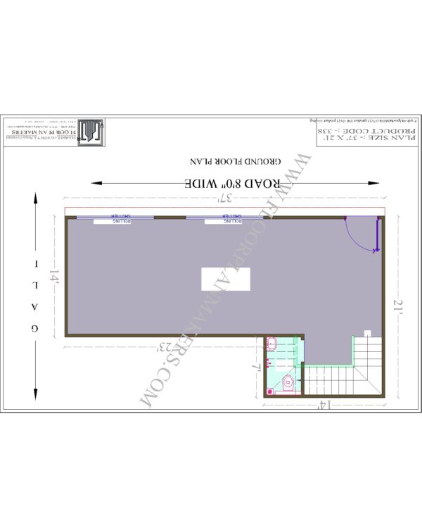 37x21 Ground Floor Plan