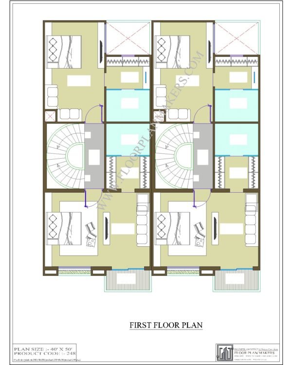 40x50 First Floor Plan